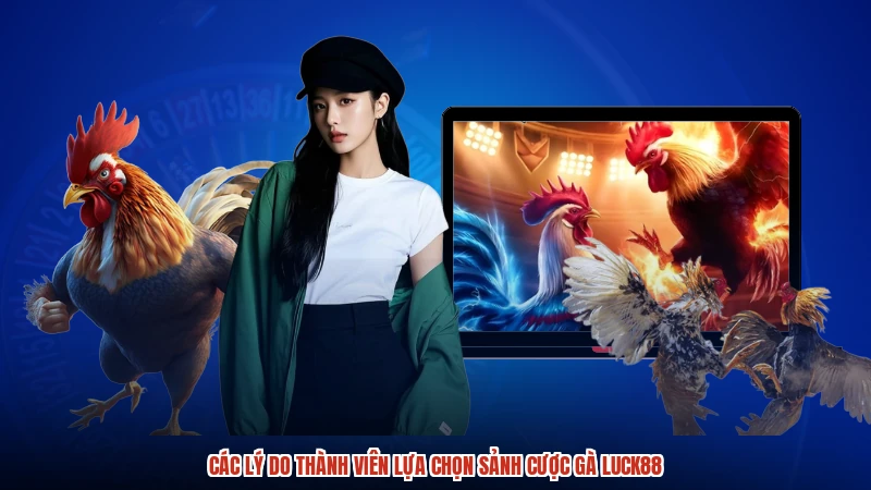 Các lý do thành viên lựa chọn sảnh cược gà LUCK88