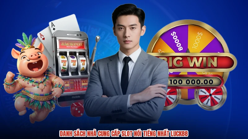 Danh sách nhà cung cấp slot nổi tiếng nhất LUCK88